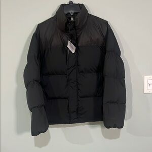 Fabletics Reflective Black Puffer Jacket